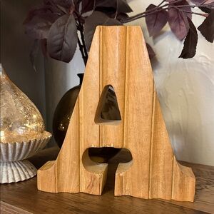 Wooden Letter A Decor